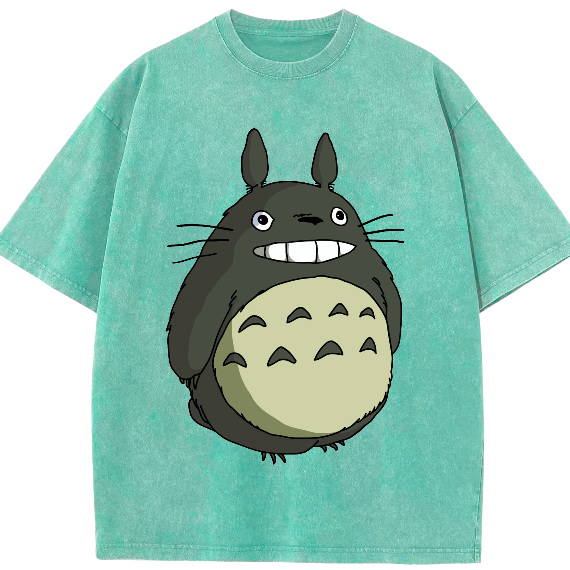 （画像用） となりのトトロ 草壁メイ 草壁サツキ My Neighbor Totoro Satsuki Kusakabe Mei Kusakabe 綿100% ヴィンテージ風 半袖Tシャツ（フロントプリント）